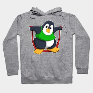 Penguin at Fitness with Skipping rope Hoodie